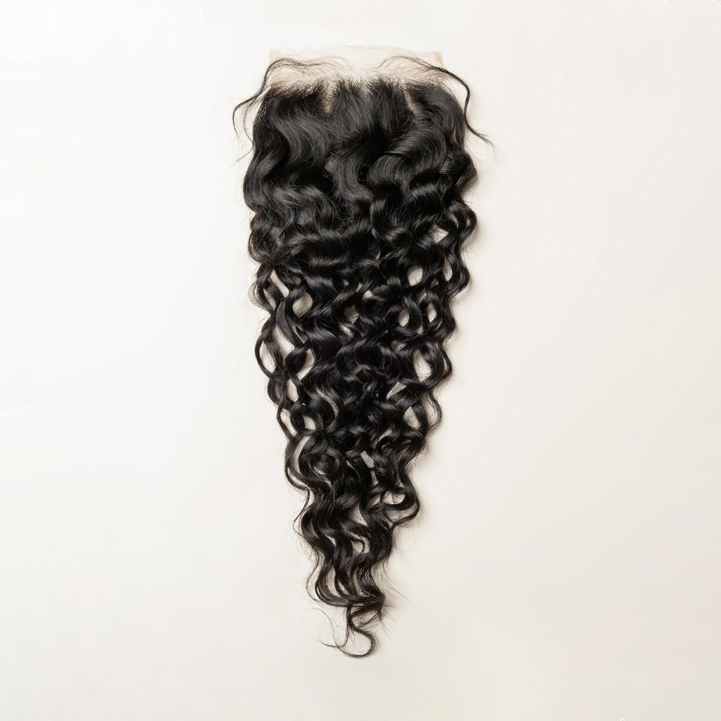 Natural Wave Lace 4x4 & 5x5 Closures | 12–22"| 100% Human Hair | Transparent & HD Lace | Boruihair