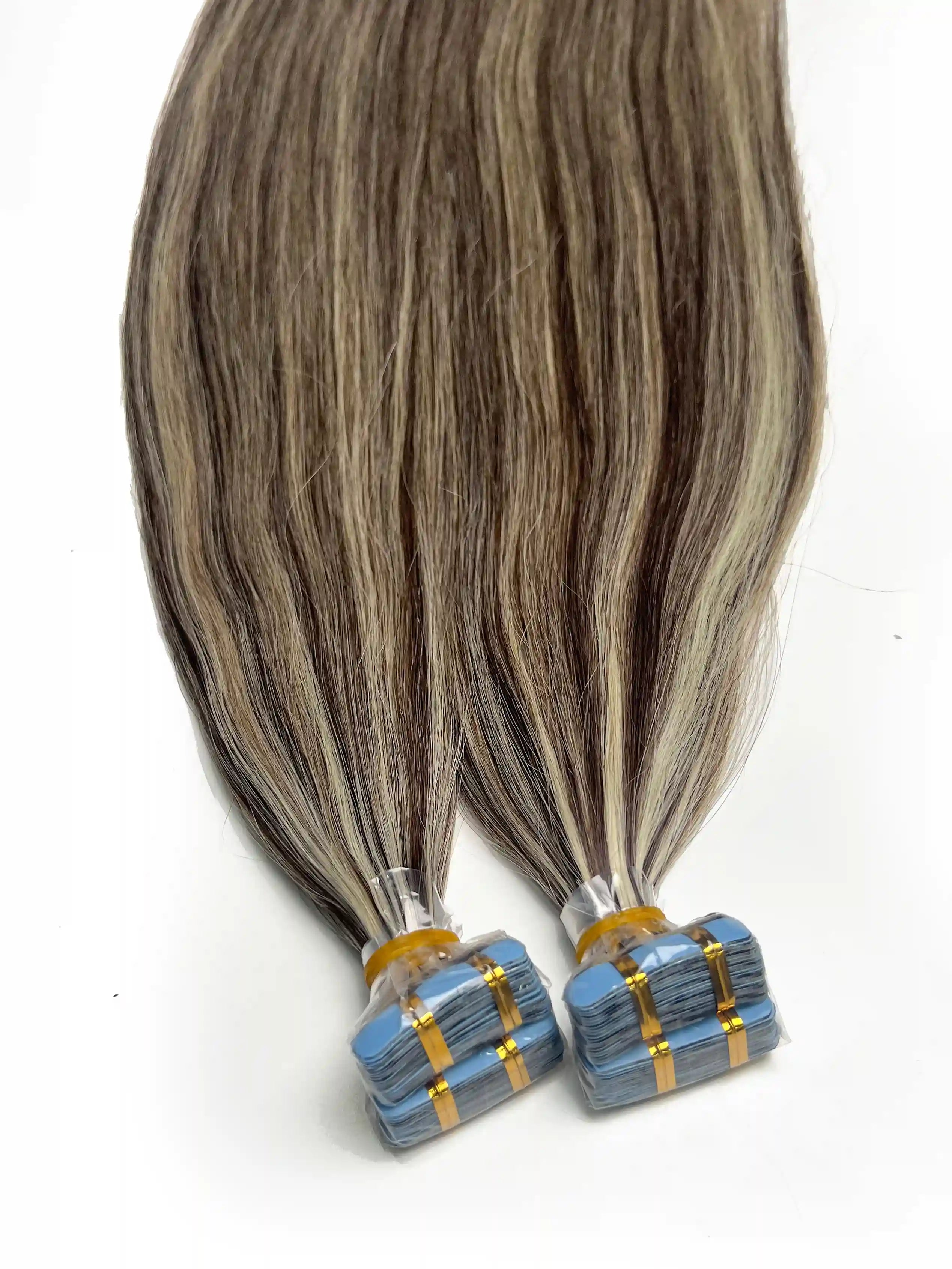 Ombre P4/613 Tape in Hair Extensions 20pcs 50g/pack Seamless Skin Weft Hair | 100% Human Hair | BORUIHAIR