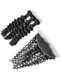 Deep Wave 3PCS Bundles & 1PC 13x4 Lace Frontal | Transparent & HD Lace | 100% Human Hair | Top Virgin Hair
