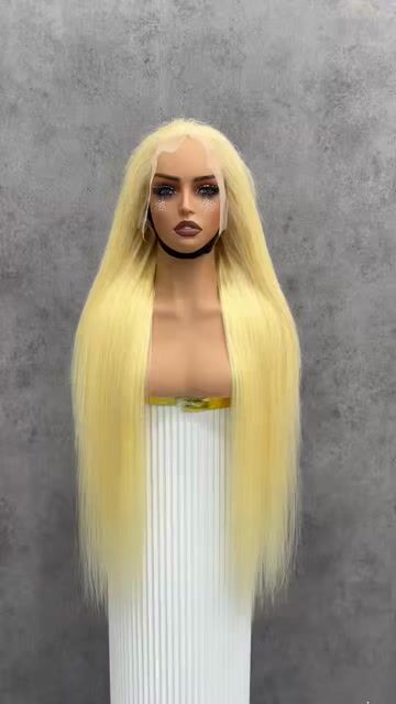 180% Blonde 613# Straight HD Lace Color Wig | 13x4,13x6 Frontal | 100% Human Hair | Boruihair