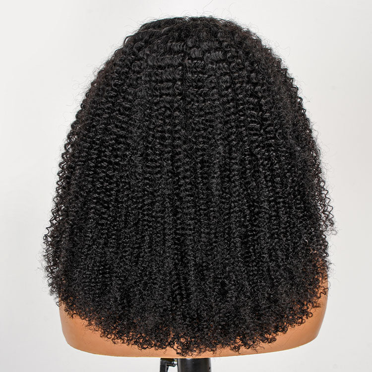 250% Density Boruihair Kinky Curly Glueless Pre‐Plucked Human Hair Wigs| V‐Part & U‐Part Options | 100% Human Hair