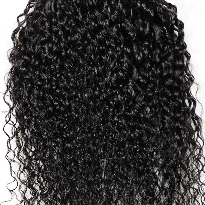 Water Wave 12A Warp Around Ponytails 100% Human Hair Ponytails