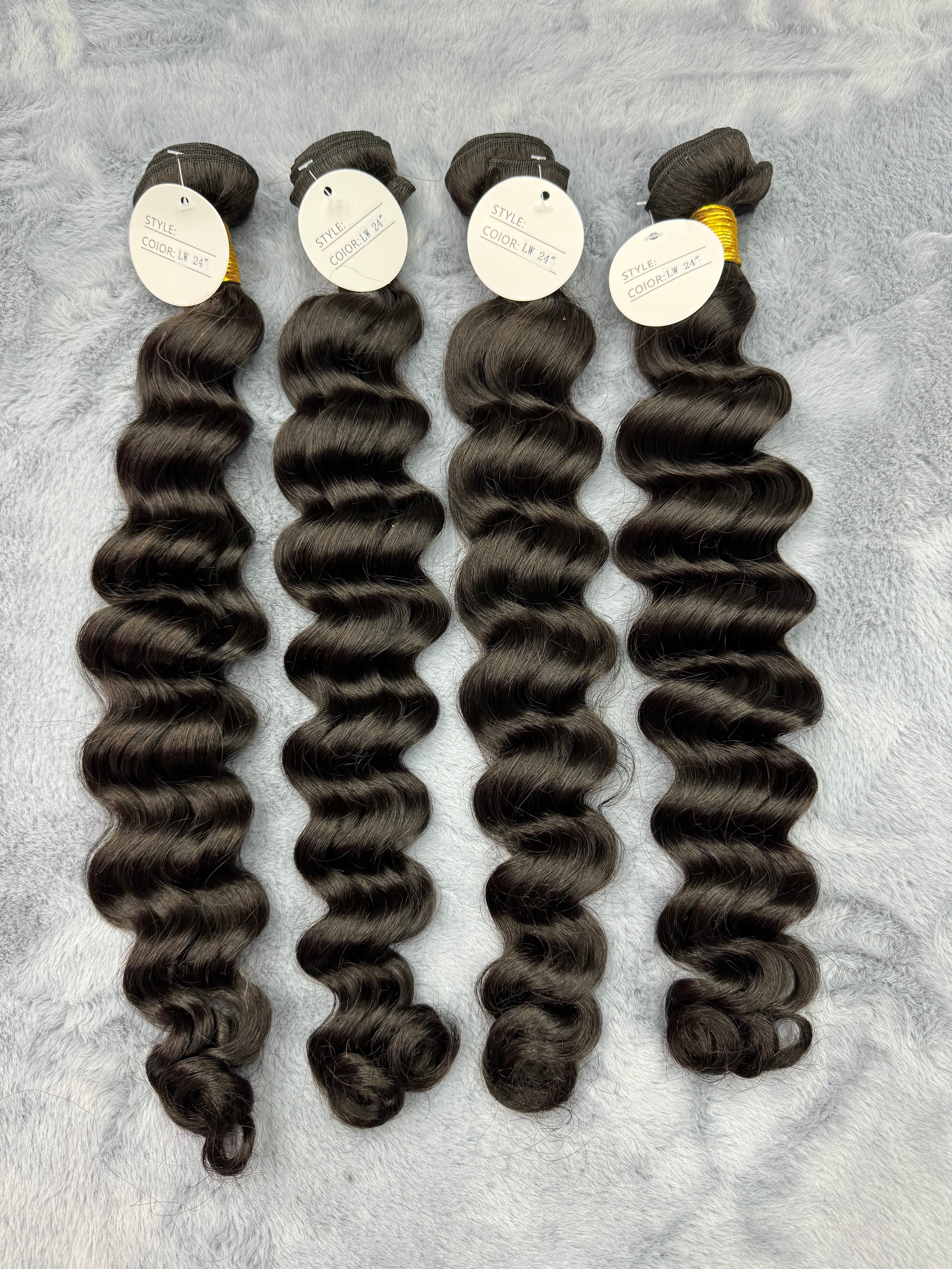 4PCS Natural Wave Top Vrigin Hair Bundles | 12–30 Inch | Boruihair | 100% Human Hair