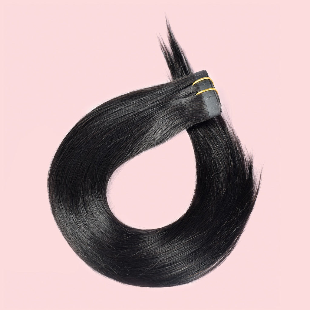 #1B Straight |6Pcs 100g | PU Seamless Clip ins Hair | 100% Human Hair | boruihair