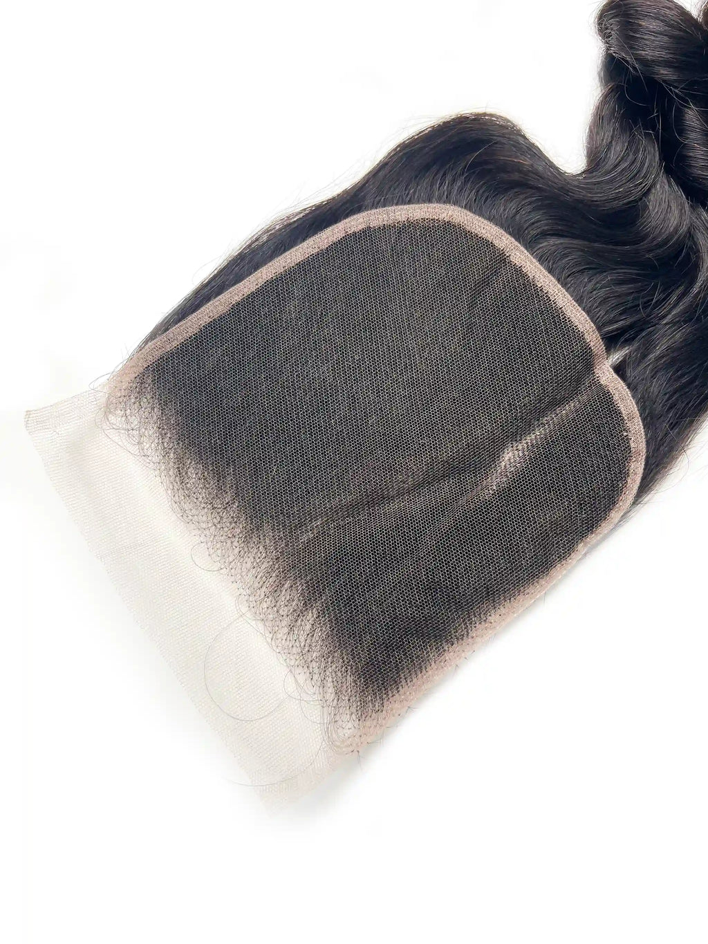 Loose Wave Lace 4x4 & 5x5 & 6x6 & 7x7 Closures | Top Virgin Hair| 100% Human Hair | Transparent & HD Lace | Boruihair