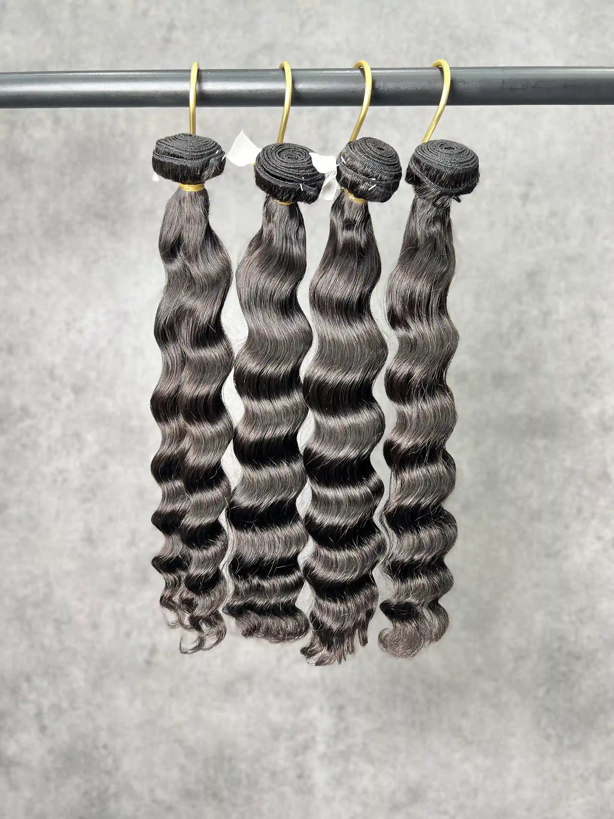 4PCS Indian wavy Top Vrigin Hair Bundles | 12–30 Inch |Boruihair | 100% Human Hair
