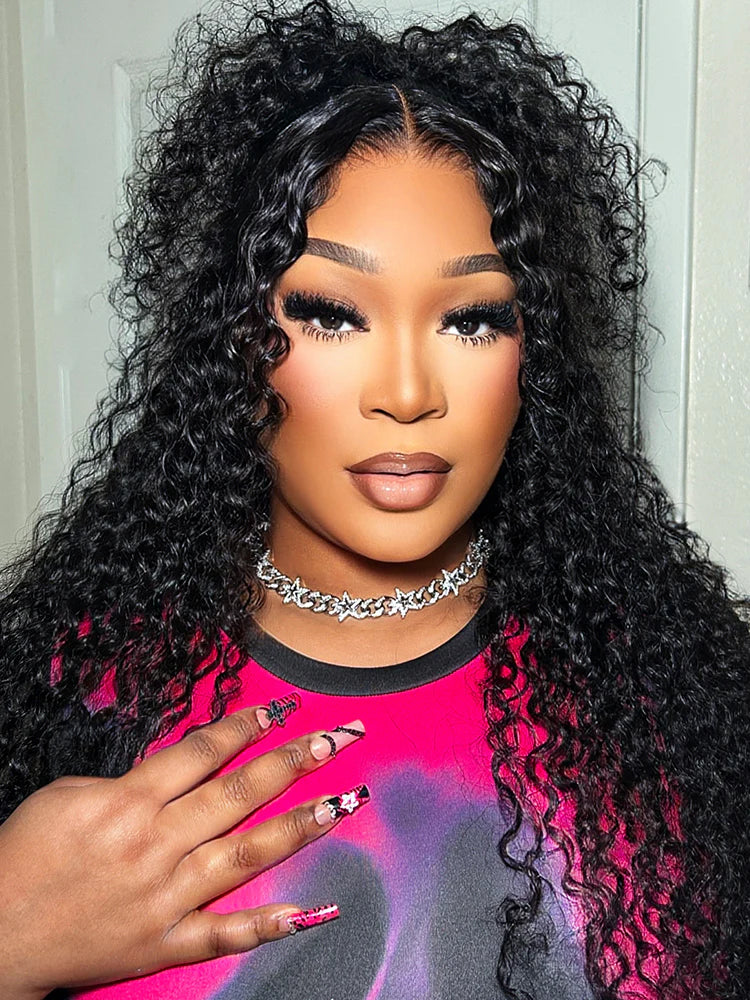 13x4 Water Wave Glueless Lace Wig | HD Lace & Transparent Lace | 200% & 250% Density | Boruihair 100% Human Hair