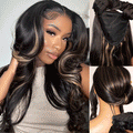 Body Wave | Virgin Hair | Wear & Go Half Wig | 3 In 1 Wig No Glue Half Wig | 100% Human Hair