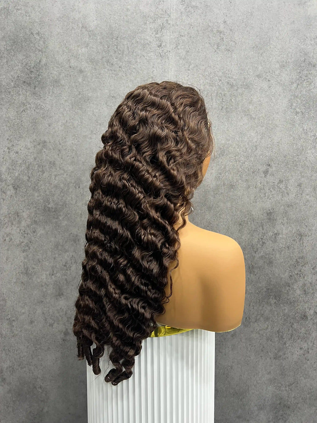 Spiral Burmese Curly Virgin Hair 2# Colorful Closure Lace Wig BoruiHair| 5x5 Closure & 13x4 Frontal| 100% Human Hair