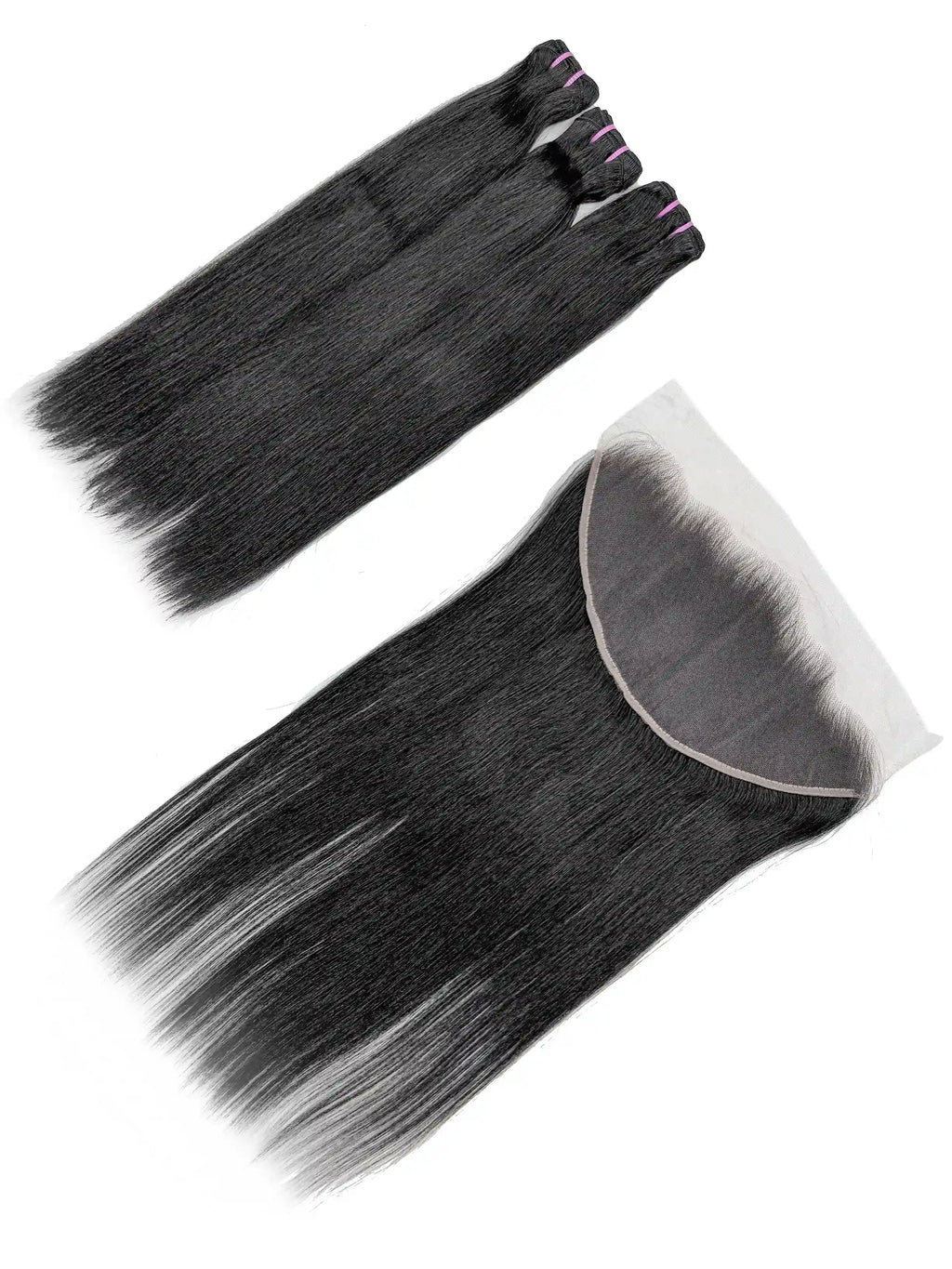 Straight 3PCS Bundles & 1PC 13x6 Lace Frontal | Transparent & HD Lace | 100% Human Hair | Top Virgin Hair