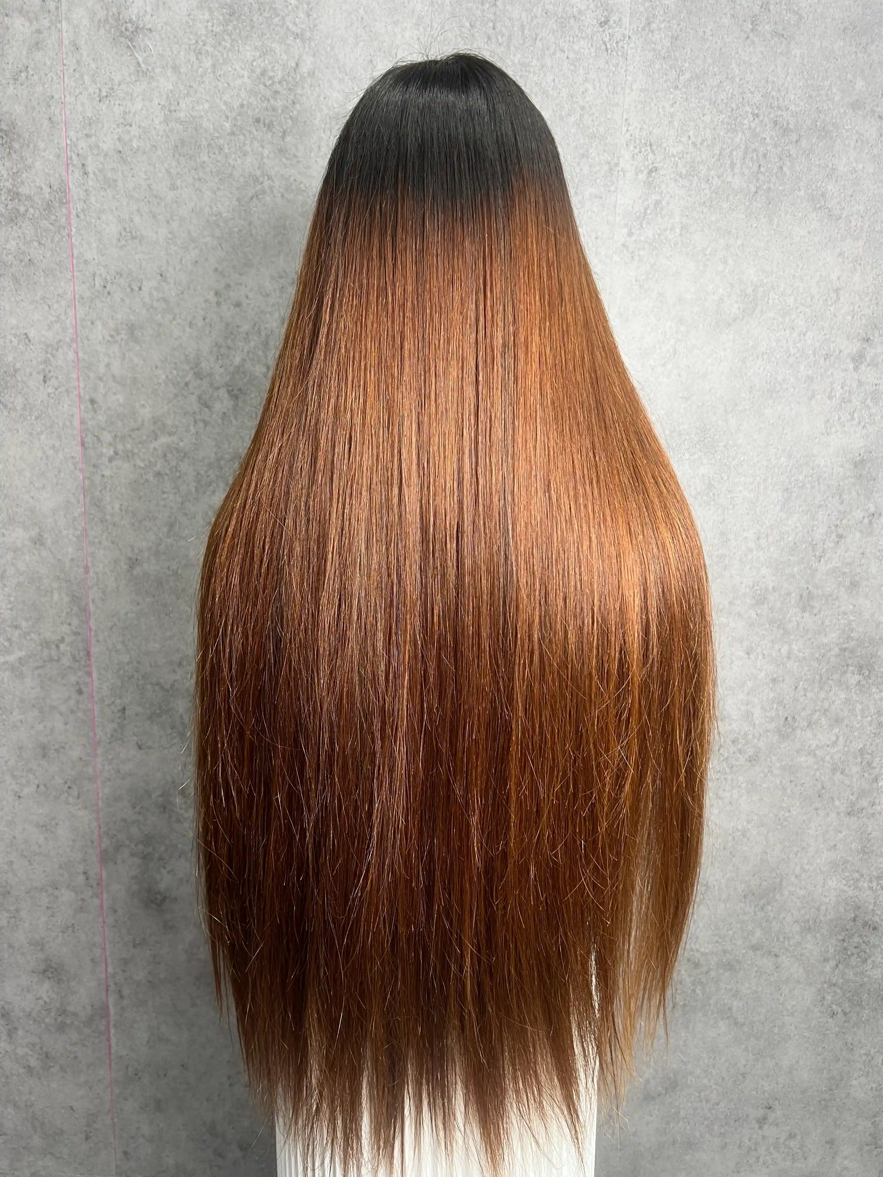 T1B/4# Straight 250% Density HD Lace Color Wig | 2x6 Closure | 100% Human Hair | Boruihair