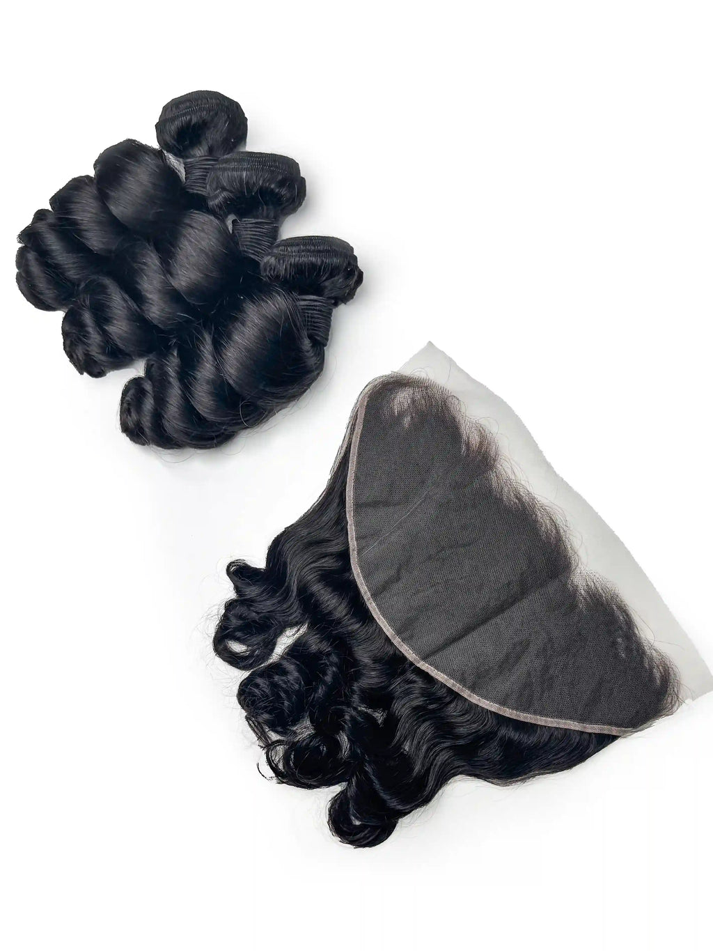 Loose Wave 3PCS Bundles & 1PC 13x6 Lace Frontal | Transparent & HD Lace | 100% Human Hair | Top Virgin Hair
