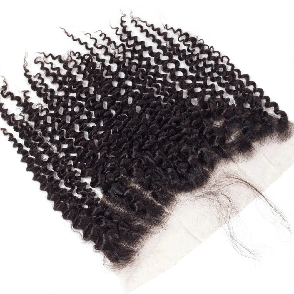 Kinky Curly 4PCS Bundles & 1PC Closure or Frontal – 5x5, 13x4 & 13x6 | 100% Human Hair | Transparent Lace Wig | Boruihair