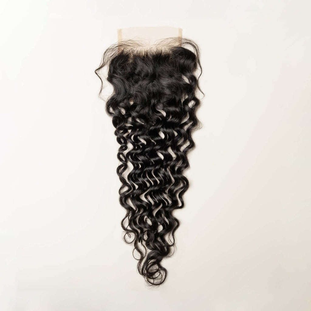 Natural Wave Lace 4x4 & 5x5 Closures | 12–22"| 100% Human Hair | Transparent & HD Lace | Boruihair