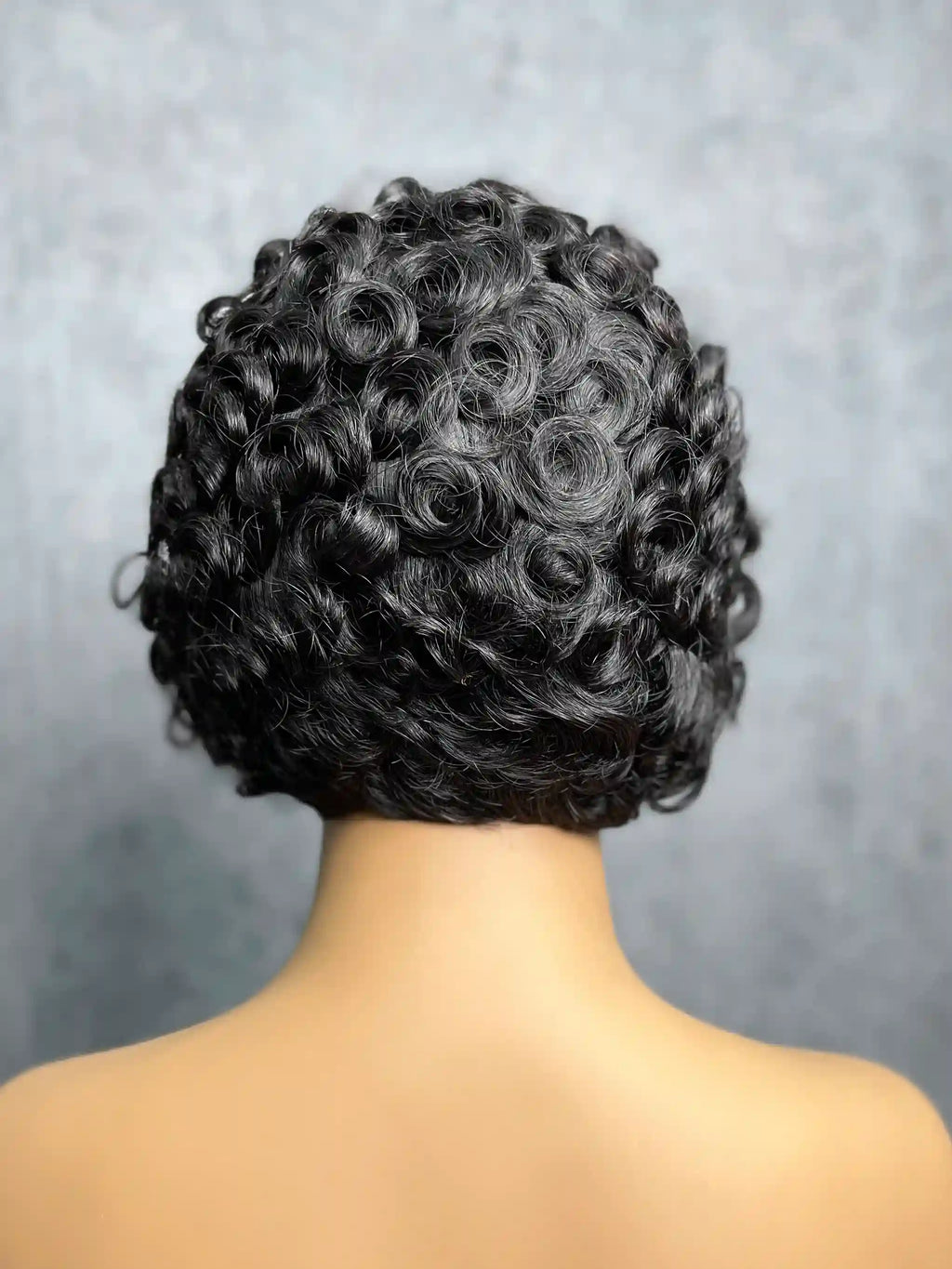 Short Layered Pixie Cut Curly Wigs Transparent 13*4 Full Frontal Lace Color Wig | 100% Human Hair | Boruihair