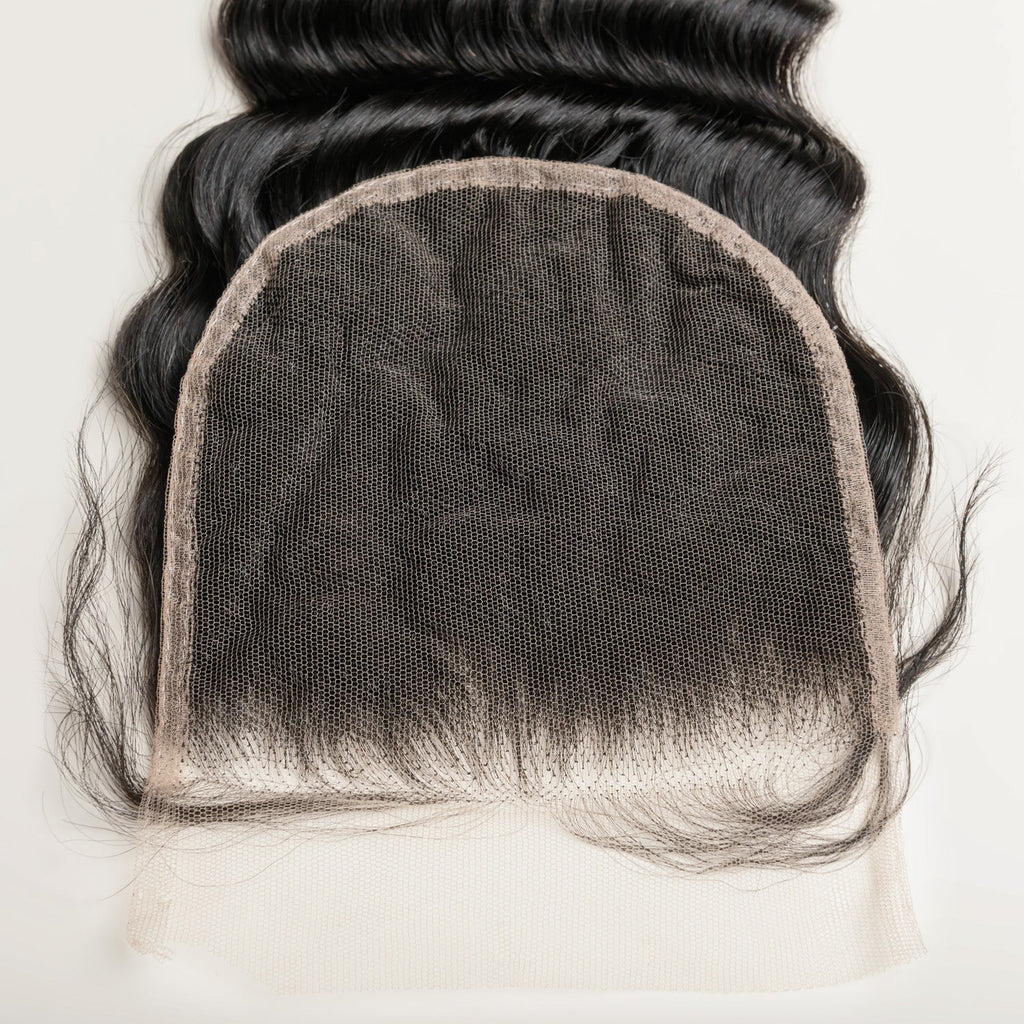 Deep Wave Lace 4x4 & 5x5 Closures | 12–22"| 100% Human Hair | Transparent & HD Lace | Boruihair