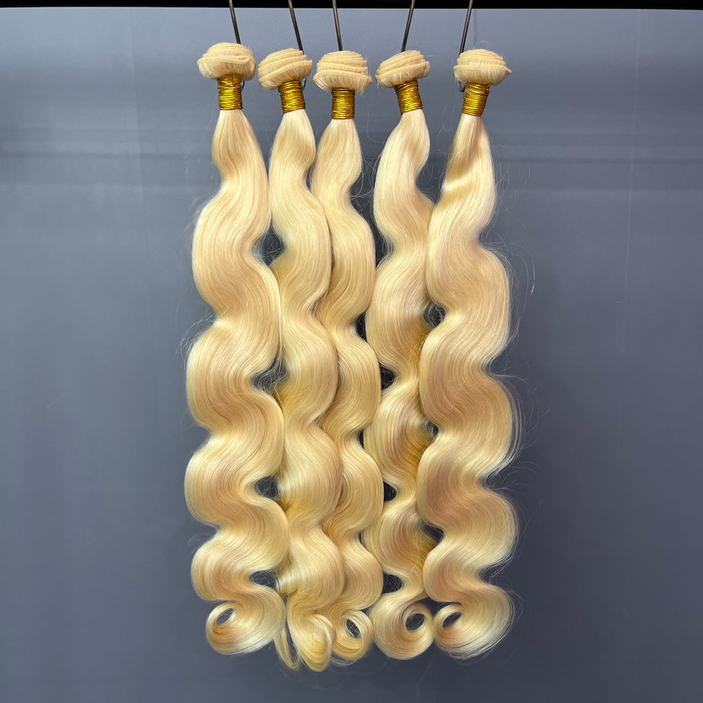 12A 3PCS Body Wave 613 Blonde Hair Bundles 100% Human Hair