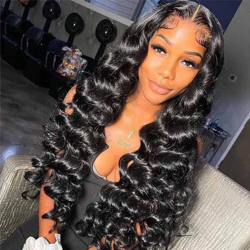 13x4 Loose Wave Glueless Lace Wig | HD Lace & Transparent Lace | 200% & 250% Density | Boruihair 100% Human Hair