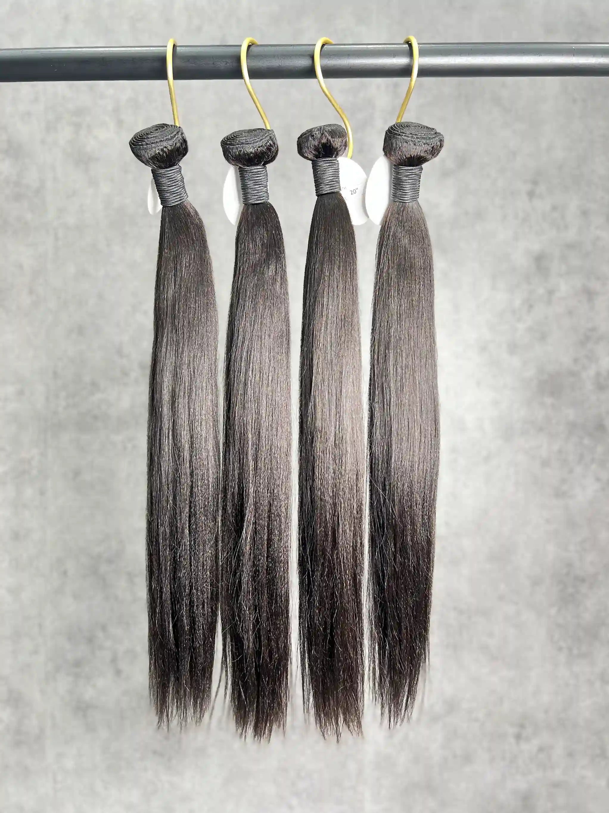 4PCS Yaki Straight Top Vrigin Hair Bundles | 12–30 Inch | Boruihair | 100% Human Hair