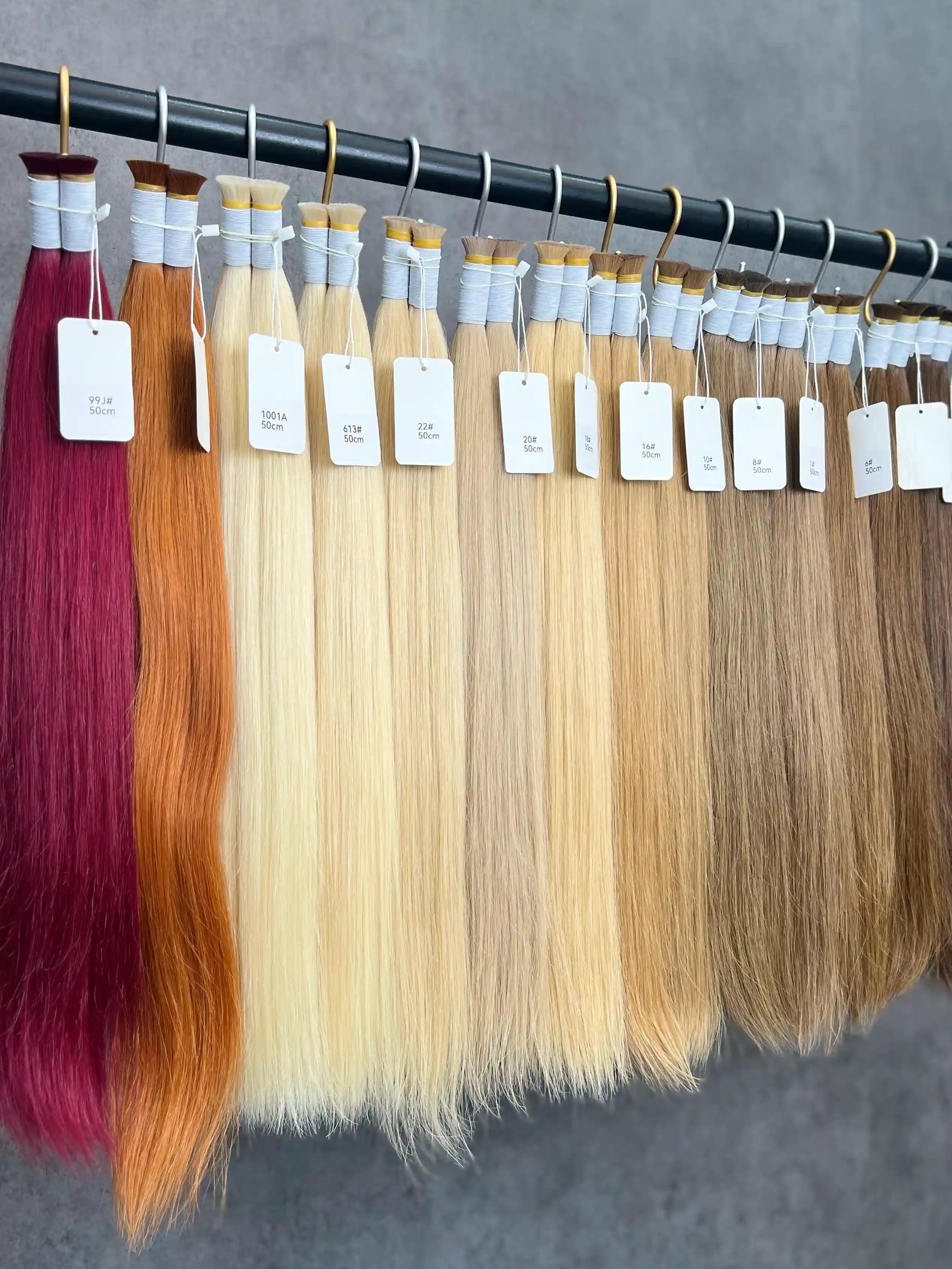 20–26 Inch Solid Color Bulk Vietnamese Straight Human Hair Extensions with Cuticle| Russian Bulk Hair | 100% Human Hair