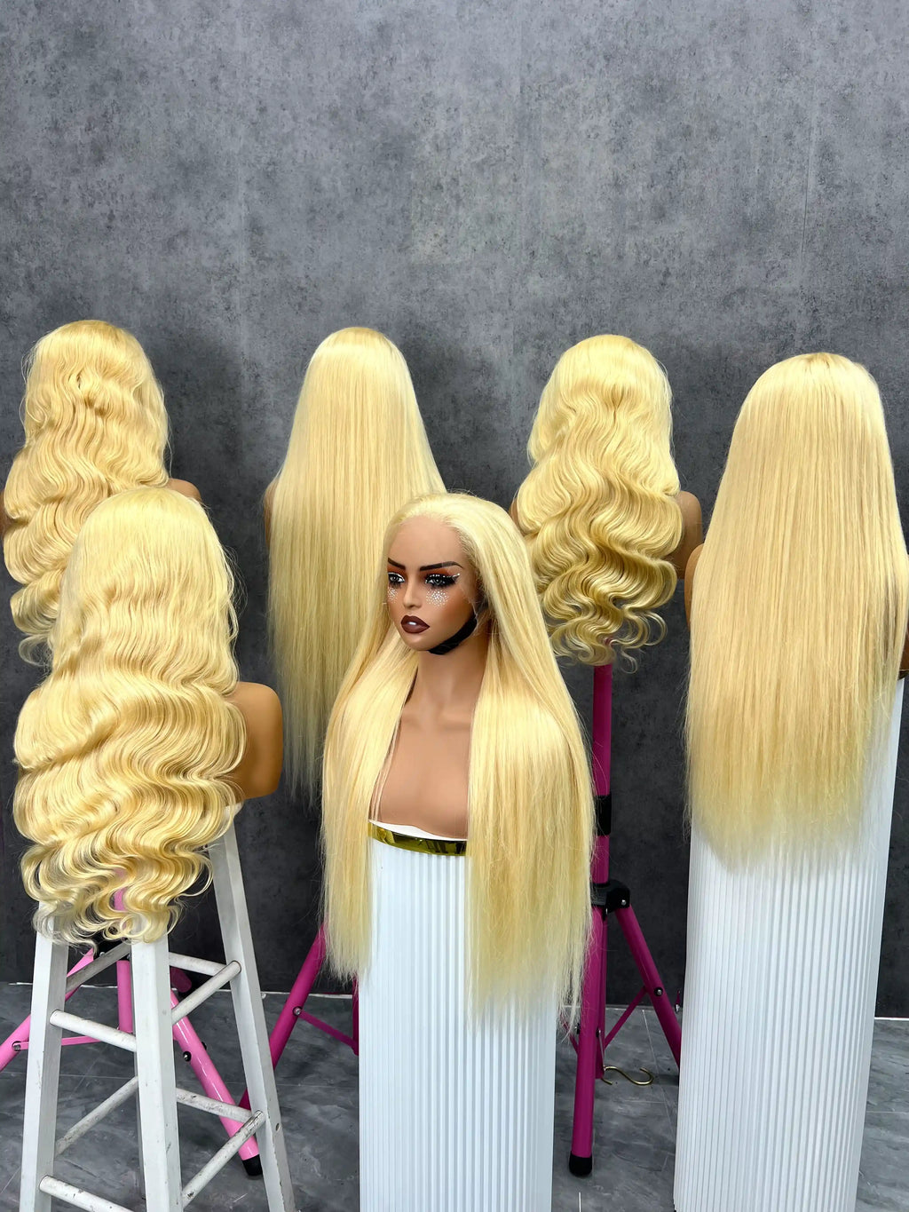180% Blonde 613# Straight HD Lace Color Wig | 4x4,5x5 Closure | 100% Human Hair | Boruihair