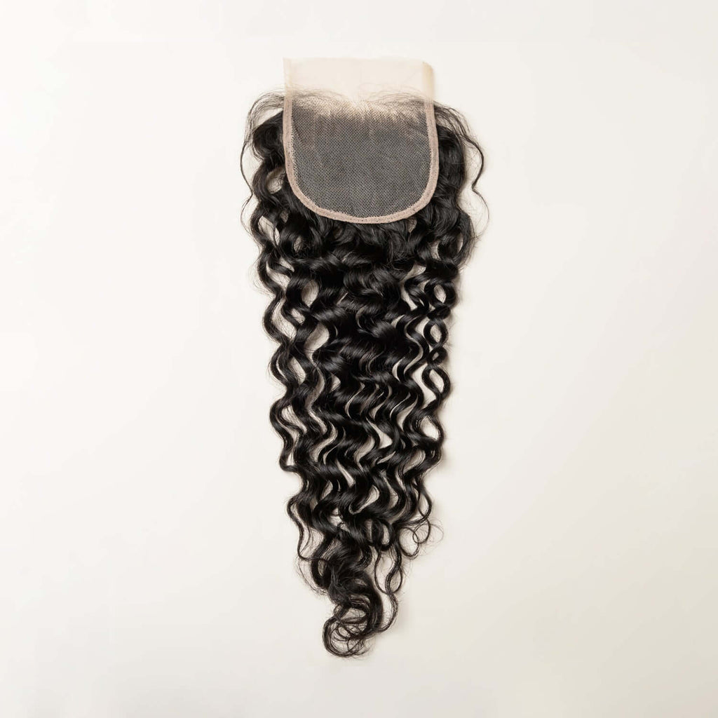 Natural Wave Lace 4x4 & 5x5 Closures | 12–22"| 100% Human Hair | Transparent & HD Lace | Boruihair