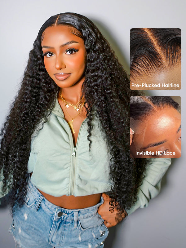 13x6 Deep Curly Glueless Lace Wig | HD Lace & Transparent Lace | 200% & 250% Density | Boruihair 100% Human Hair