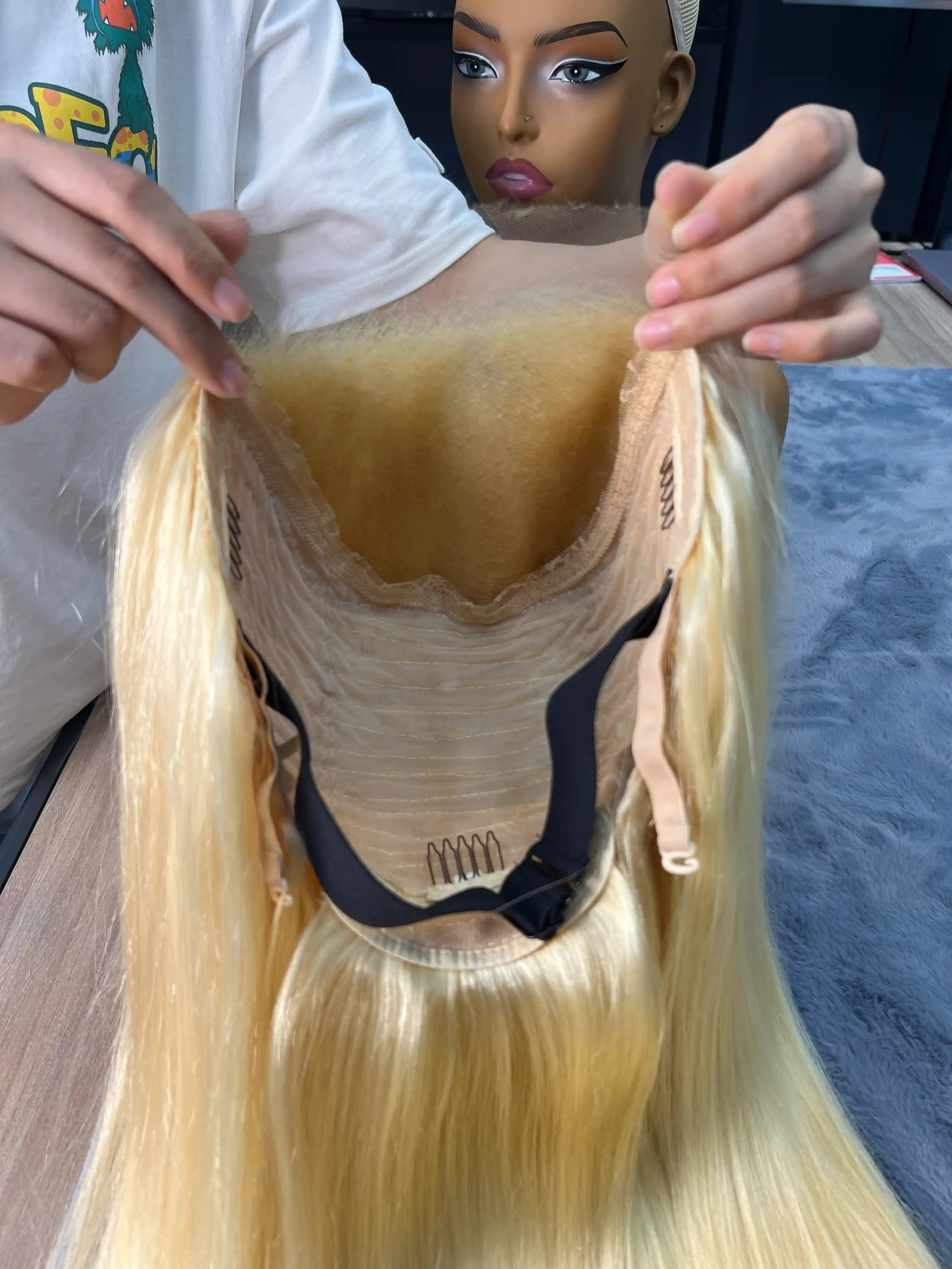250% Top Raw Hair Blonde 613# Straight HD Lace Color Wig | 4x4,5x5 Closure | 100% Human Hair | Boruihair