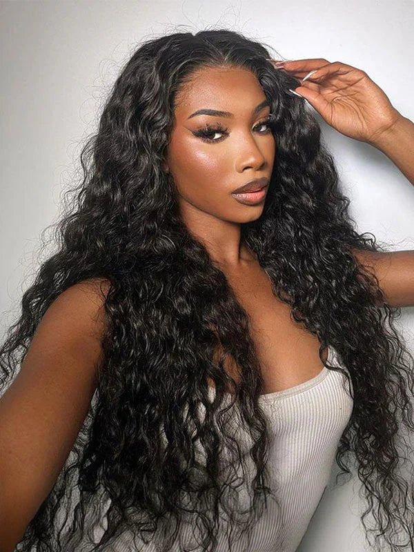 13x4 Water Wave Glueless Lace Wig | HD Lace & Transparent Lace | 200% & 250% Density | Boruihair 100% Human Hair