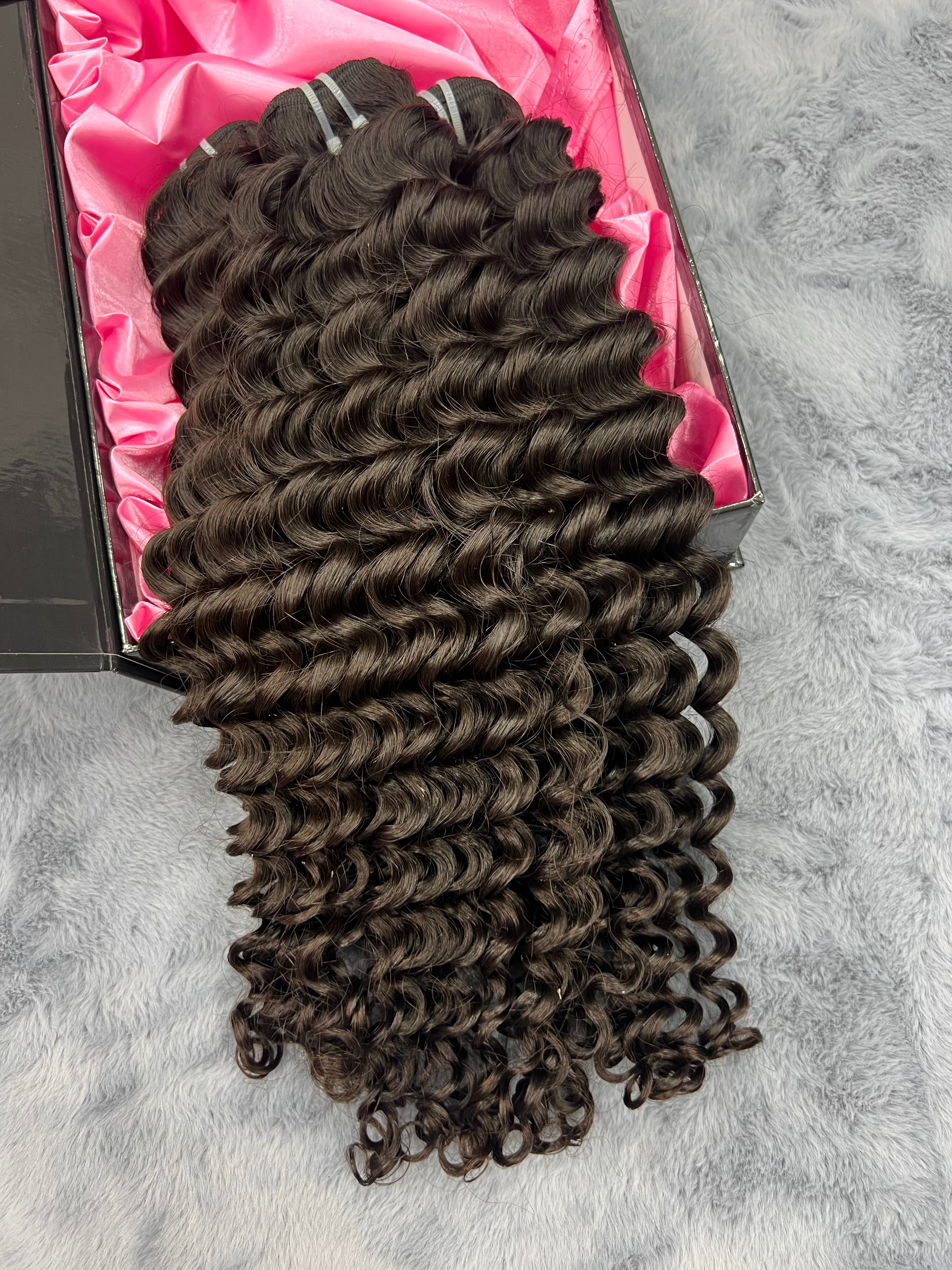 3PCS Deep Wave Top Raw Hair Bundles | 12–30 Inch | Boruihair | 100% Human Hair