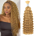 #27 Honey Blonde Deep Wave Hair Bulk | For Braiding | 100% Human Hair | BORUIHAIR