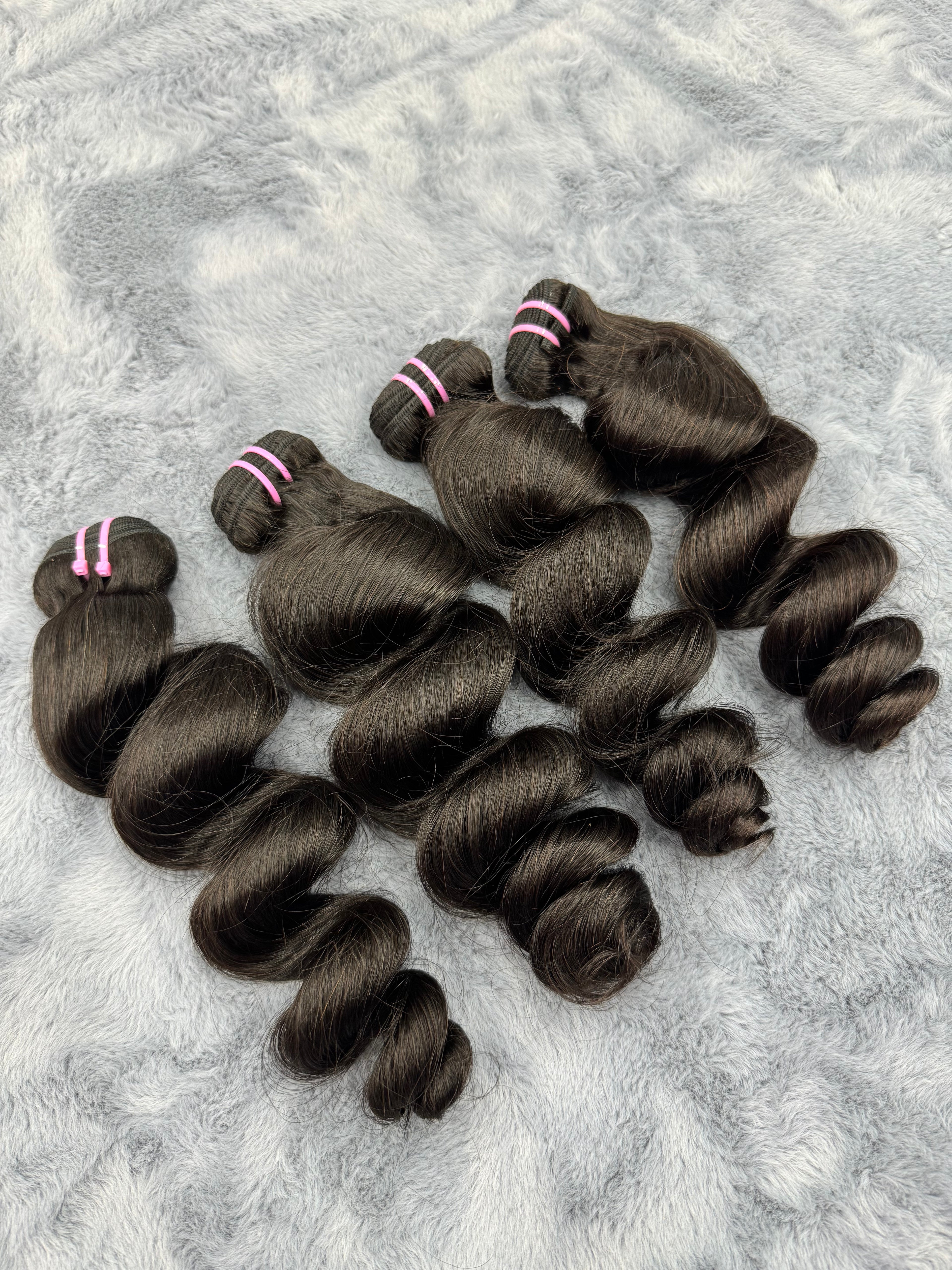 4PCS Loose Wave Top Vrigin Hair Bundles | 12–30 Inch | Boruihair | 100% Human Hair