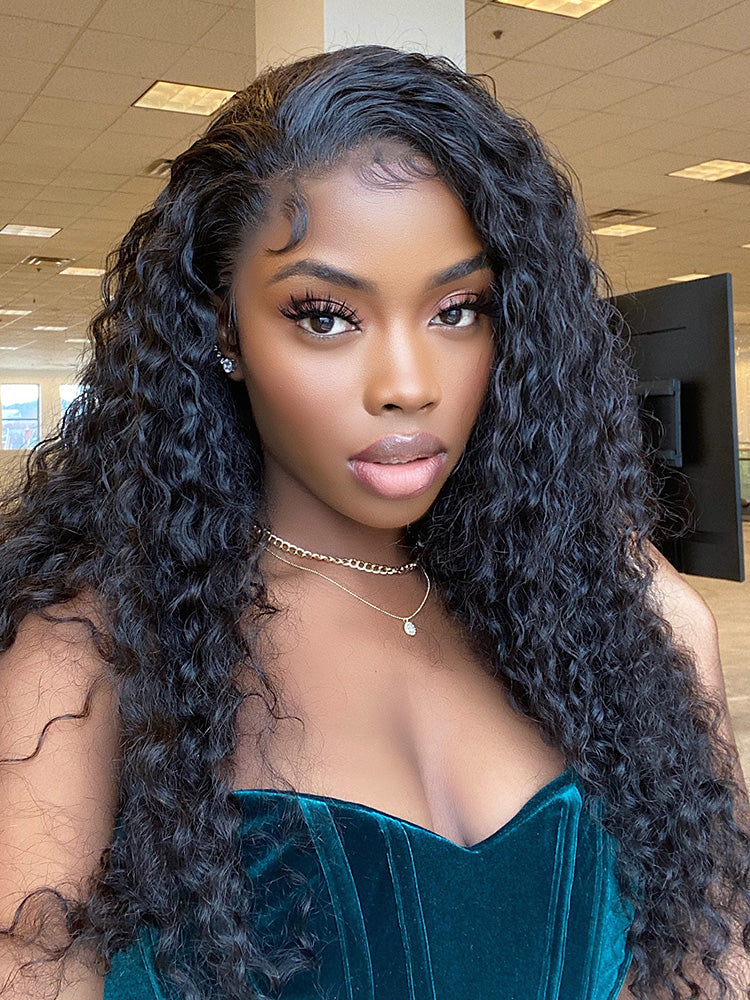 Deep Curly HD Lace Wig | 13x4, 13x6 Frontal & 5x5 Closure | 100% Human Hair | Boruihair
