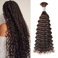 #2 Brown Bohemian Human Hair For Braiding BORUIHAIR