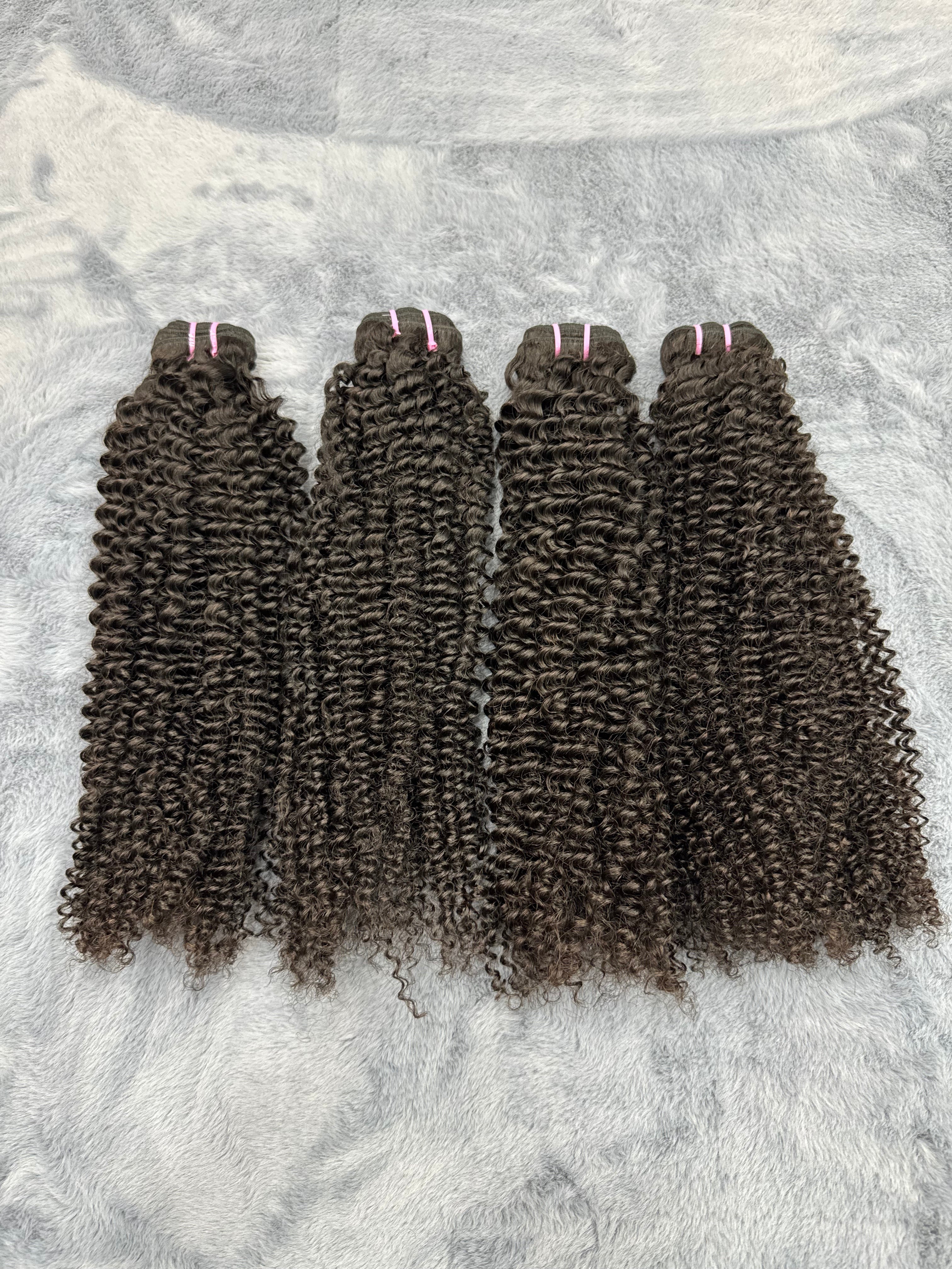 4PCS Jerry Curly Top Vrigin Hair Bundles | 12–30 Inch |Boruihair | 100% Human Hair