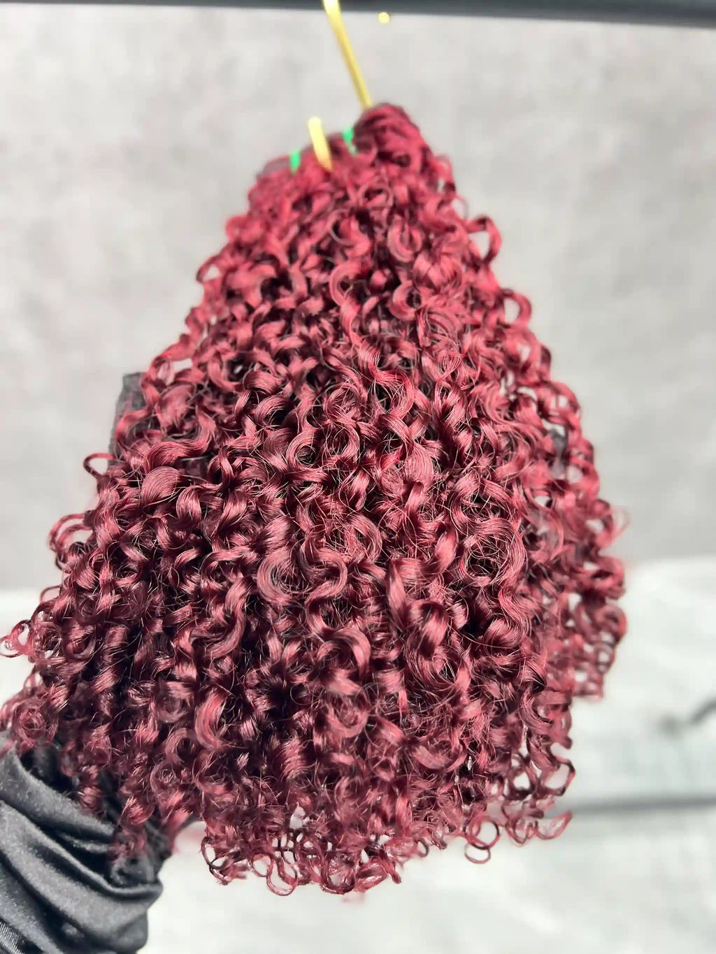1PC Color 99J Pixie Curly SDD Hair Bundles | 12–30 Inch | Boruihair | 100% Human Hair
