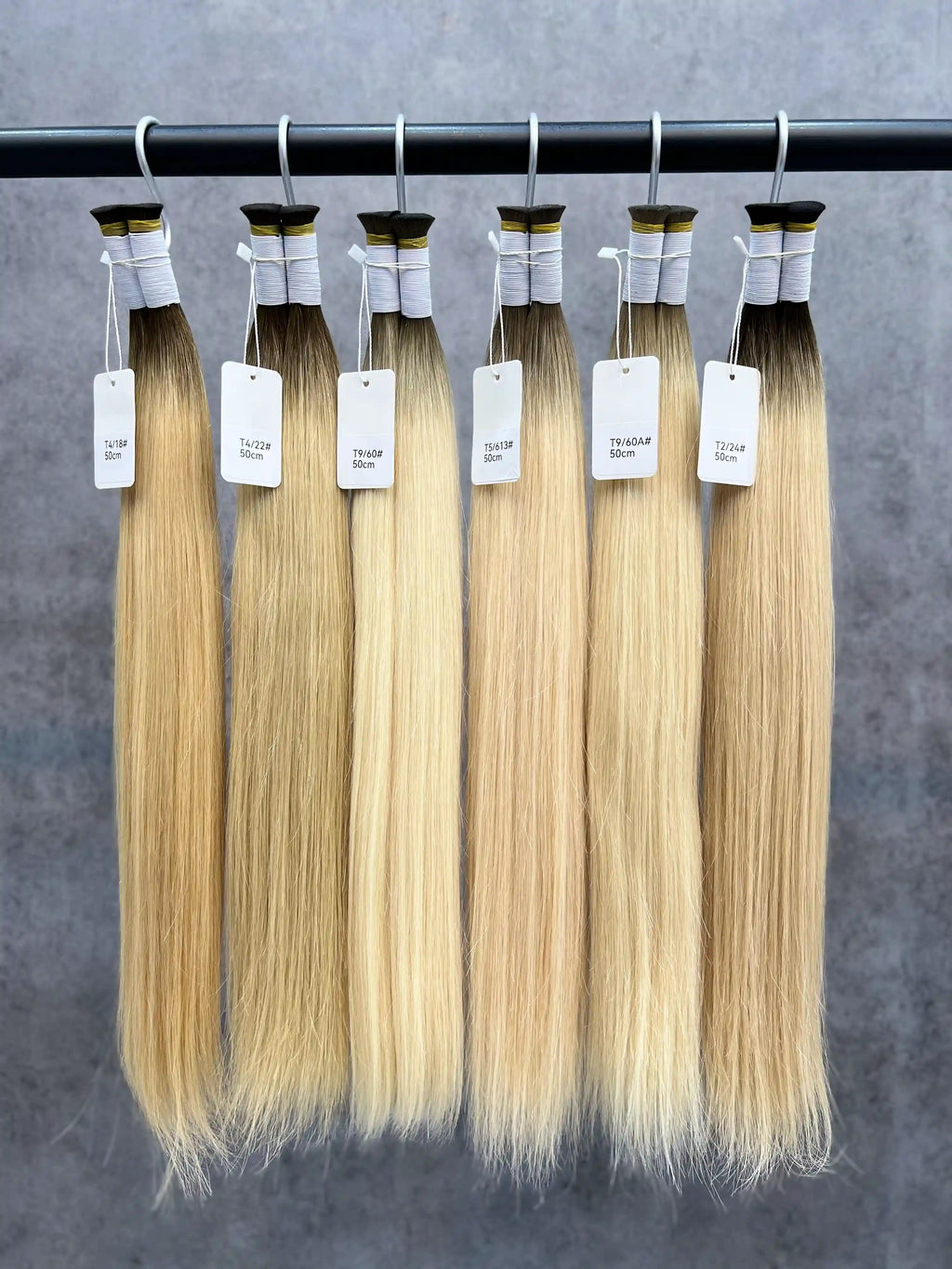 20 Inch T-Shaped Straight Hair With Two-Tone Ends For Hair Extensions And Braids | No Weft | 100% Human Hair