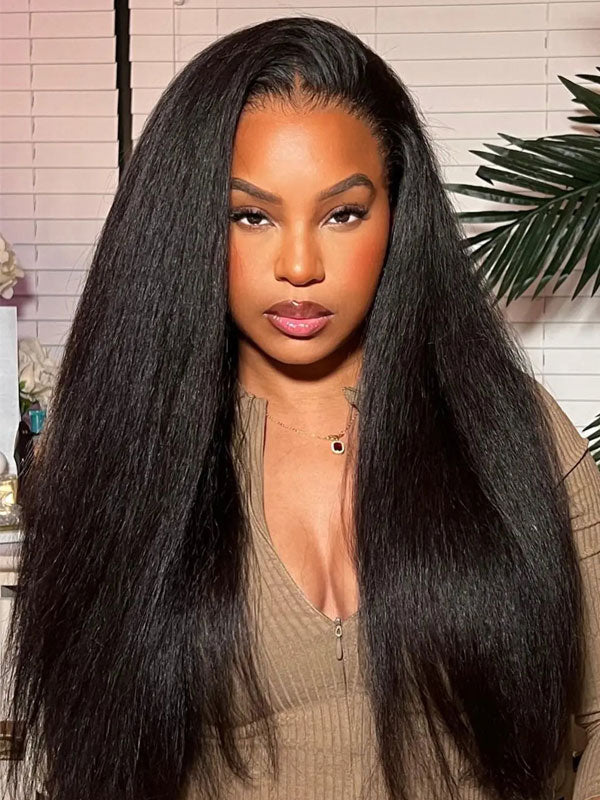 13x4 Kinky Straight Glueless Lace Wig | HD Lace & Transparent Lace | 200% & 250% Density | Boruihair 100% Human Hair