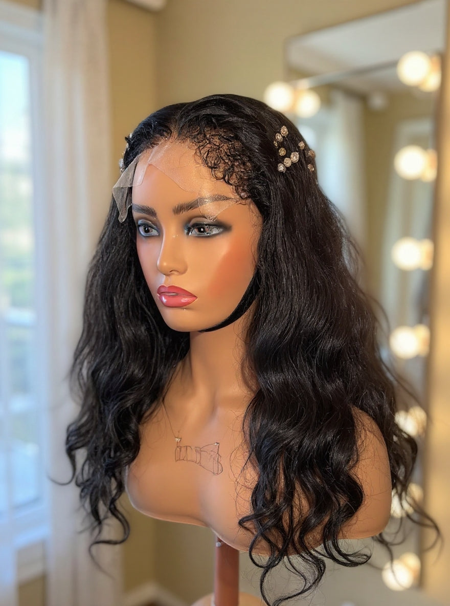 4C Edges Baby Hair Lace Wig | 13x4 & 13x6 HD Lace Frontal Wig| Natural Hairline Loose Wace Wig