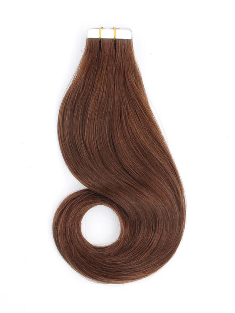 #4 Straight Tape in Hair  Extensions 20pcs 50g/pack Seamless Skin Weft Hair | 100% Human Hair | BORUIHAIR