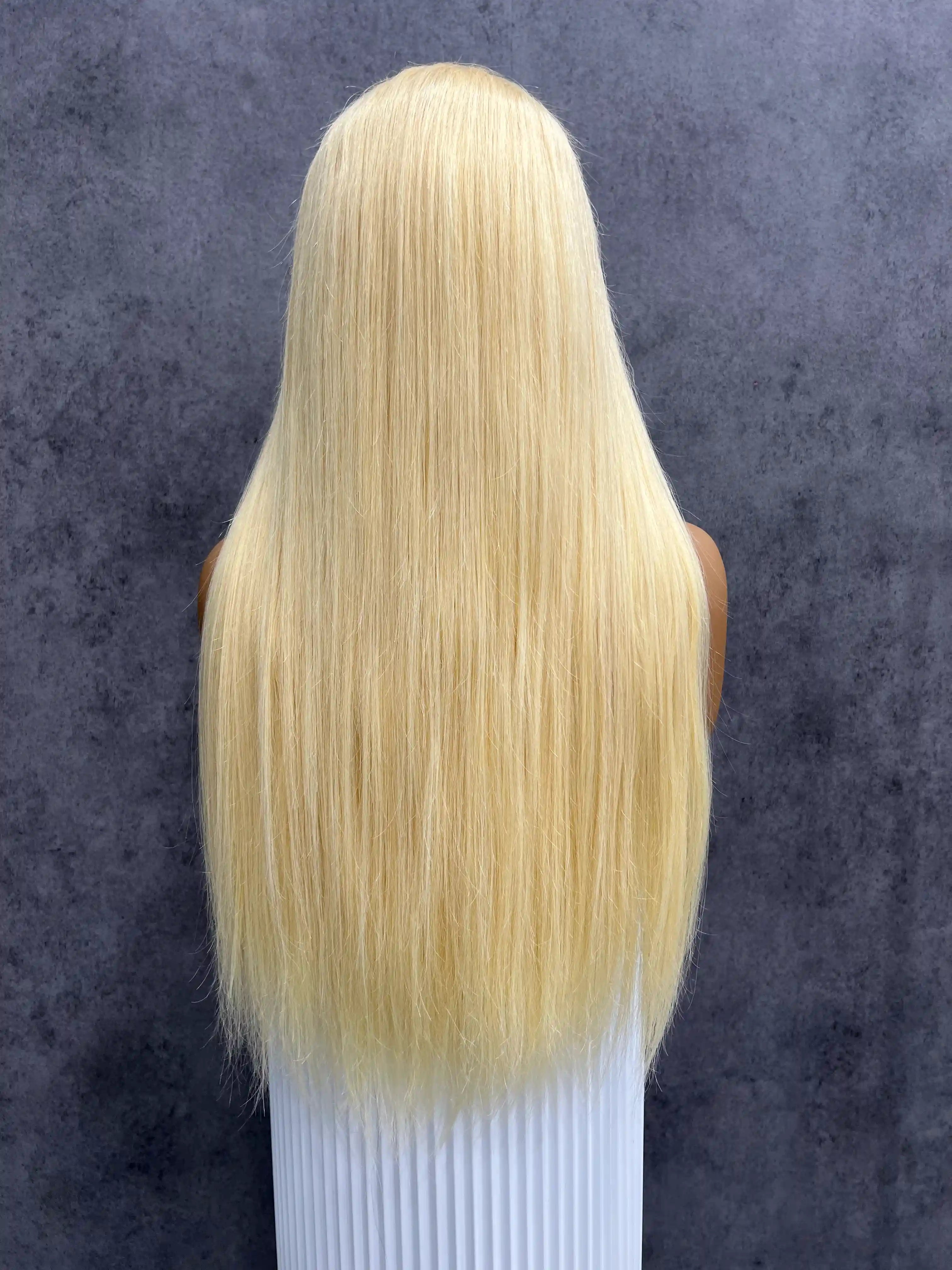 250% Blonde 613# Straight HD Lace Color Wig | 4x4,5x5 Closure | 100% Human Hair | Boruihair