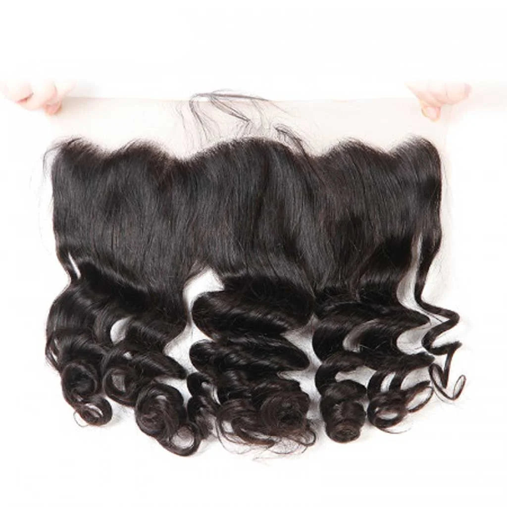 Loose Wave 4PCS Bundles & 1PC 13x6 Lace Frontal | Transparent & HD Lace | 100% Human Hair | Top Virgin Hair