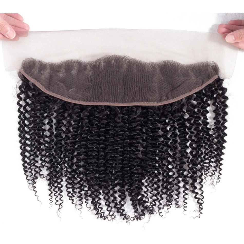 Kinky Curly 4PCS Bundles & 1PC Closure or Frontal – 5x5, 13x4 & 13x6 | 100% Human Hair | HD Lace Wig | Boruihair