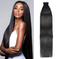 #1B Straight Tape in Hair  Extensions 20pcs 50g/pack Seamless Skin Weft Hair | 100% Human Hair | BORUIHAIR