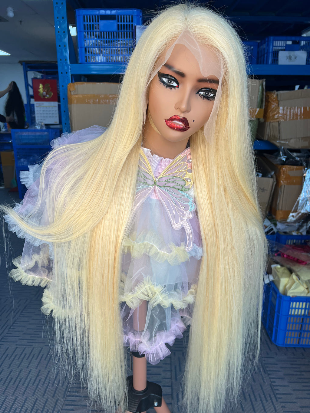 180% Blonde 613# Straight HD Lace Color Wig | 13x4,13x6 Frontal | 100% Human Hair | Boruihair