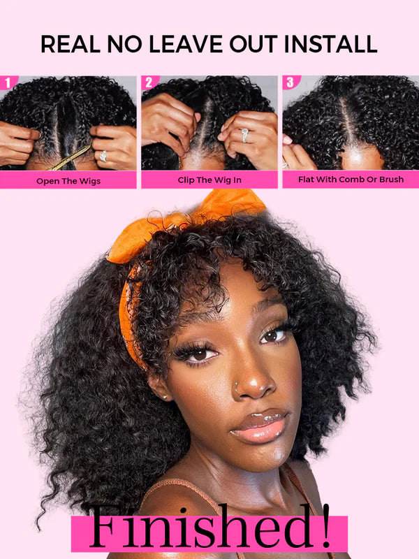 250% Density Boruihair Loose Wave  Glueless Pre‐Plucked Human Hair Wigs| V‐Part & U‐Part Options | 100% Human Hair
