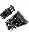 Natural Wave 3PCS Bundles & 1PC 13x4 Lace Frontal | Transparent & HD Lace | 100% Human Hair | Top Virgin Hair