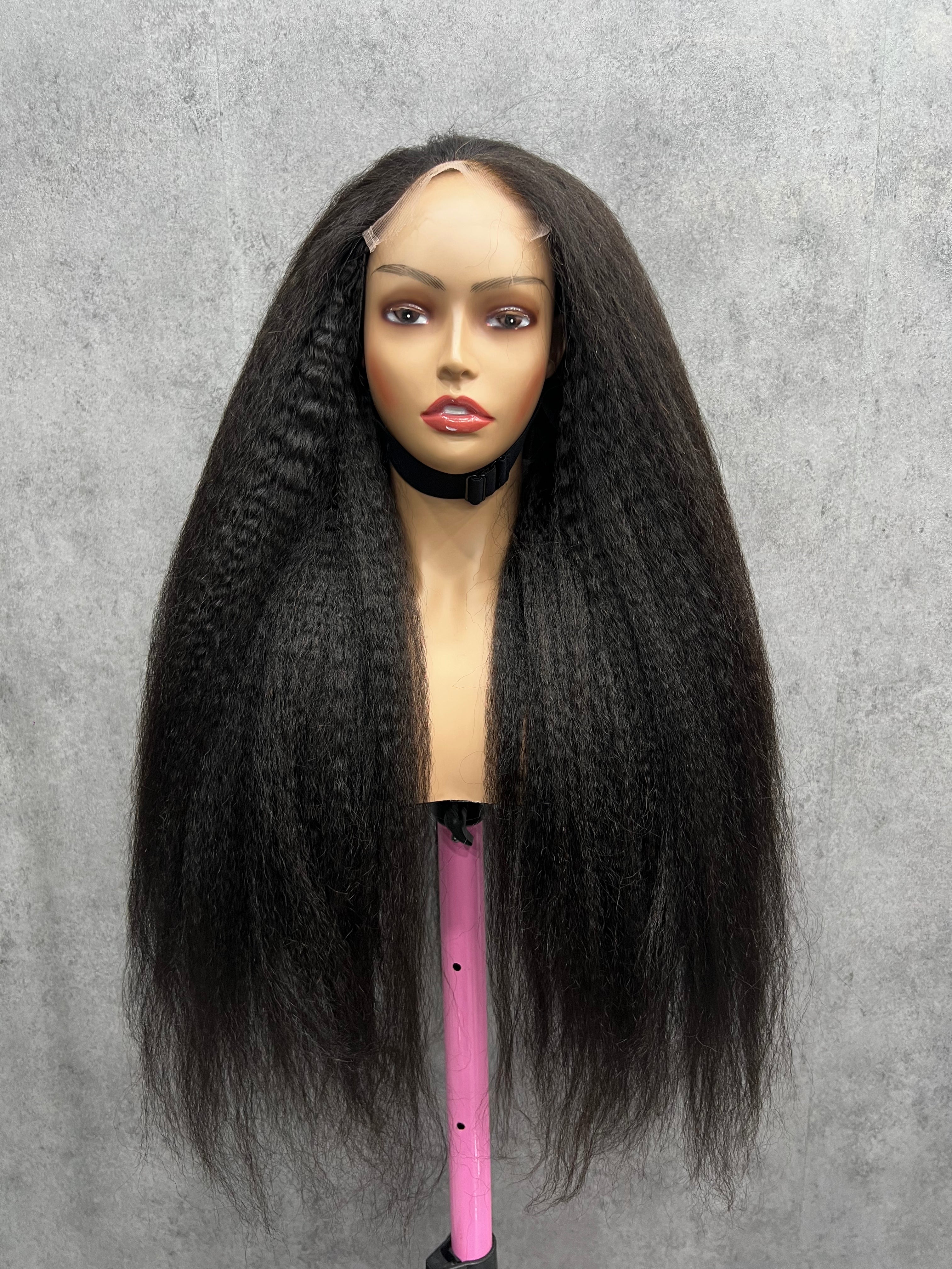 Kinky Straight HD Lace Wig | 180% & 200% | 13x4, 13x6 Frontal | 100% Human Hair | Boruihair