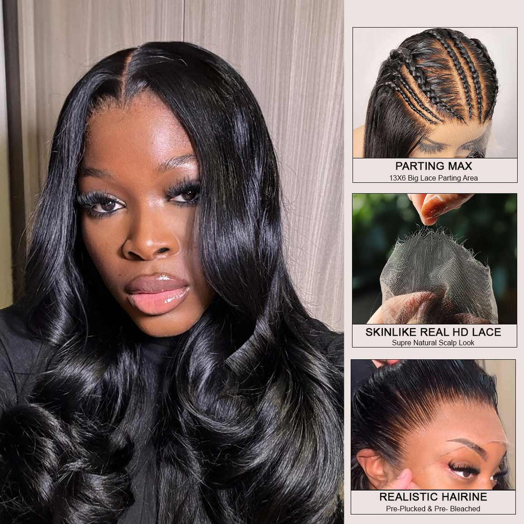 250% Top Raw Hair Body Wave Wig |13x4 & 13x6 Lace | HD Lace Frontal Wig | Boruihair 100% Human Hair