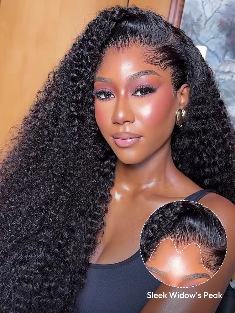 13x4 Kinky Curly Glueless Lace Wig | HD Lace & Transparent Lace | 200% & 250% Density | Boruihair 100% Human Hair